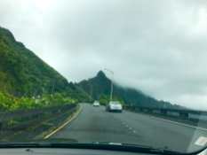 Car views on the Windward side of Oahu